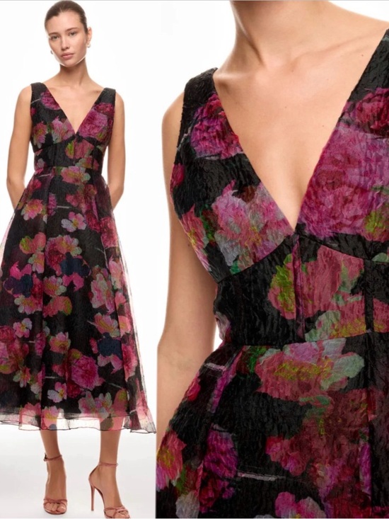 Monique Lhuillier Dresses & Skirts - ML Monique Lhuillier Giselle Midi Dress size 4.